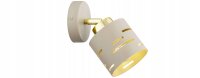 Wandspot schwenkbar Beige Gold E27 B:9 cm dekorativ