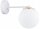 Wandlampe blendarm Glas Weiß Gold E27 T:20 cm Modern