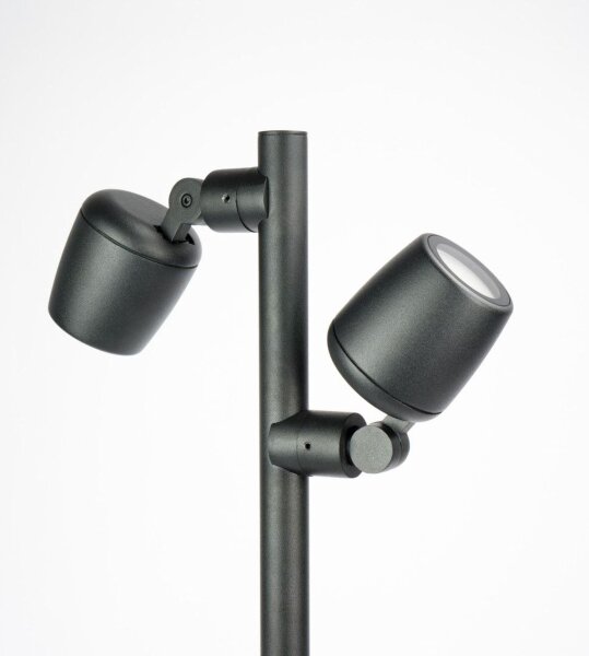 Wegeleuchte Aluminium Schwarz 100 cm GU10 IP65 flexibel
