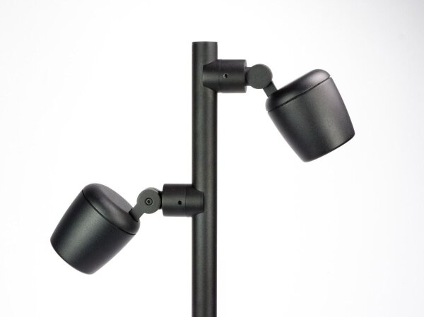 Wegeleuchte Aluminium Schwarz 100 cm GU10 IP65 flexibel