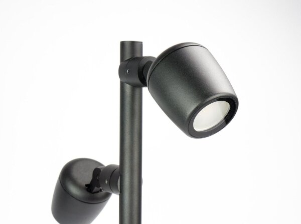 Wegeleuchte Aluminium Schwarz 100 cm GU10 IP65 flexibel
