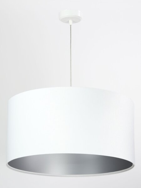 Pendellampe ROSIE Weiß Silber Retro Esszimmer