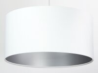 Pendellampe ROSIE Weiß Silber Retro Esszimmer