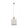 Pendelleuchte Stoff Metall Sandfarben Grau E27 Ø25 cm