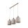 Pendelleuchte Stoff Metall Sandfarben Grau E27 L:105 cm