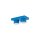 Deckenleuchte blendarm 2-flammig Metall Blau GX53 23 cm