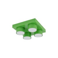 Deckenleuchte blendarm 4-flammig Grün GX53 B:23,5 cm