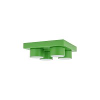 Deckenleuchte blendarm 4-flammig Grün GX53 B:23,5 cm