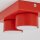 Deckenleuchte blendarm 2-flammig Rot GX53 L:23 cm