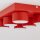 Deckenleuchte 6-flammig Metall Rot GX53 L:35 cm Modern