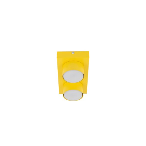 Deckenleuchte 2-flammig Gelb GX53 L:23 cm dekorativ