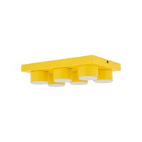 Deckenleuchte blendarm 6-flammig Gelb GX53 L:35 cm