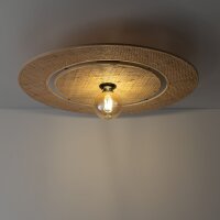 Deckenleuchte Bast Metall Sandfarben Natur E27 Ø60 cm