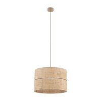 Pendelleuchte Bast Metall Sandfarben E27 Ø38 cm rund