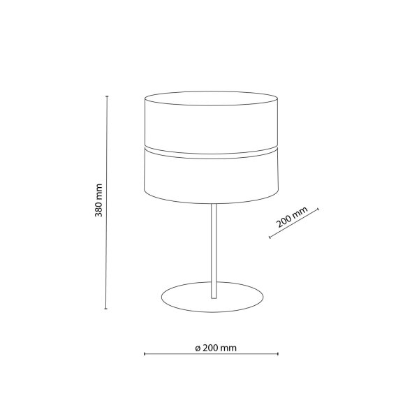 Tischlampe Bast Metall Sandfarben E27 H:38 cm blendarm