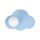Wandleuchte Glas Metall Blau G9 B:38 cm Wolke blendarm