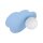 Wandleuchte Glas Metall Blau G9 B:38 cm Wolke blendarm