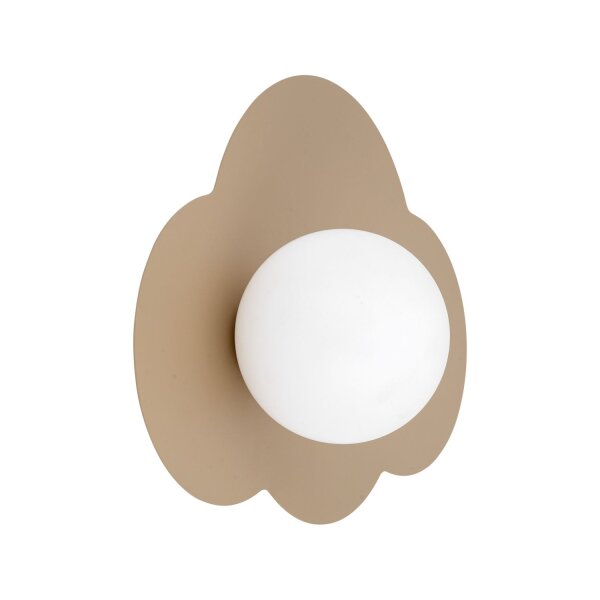 Wandleuchte Glas Metall Sand G9 B:38 cm Wolke blendarm