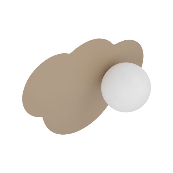 Wandleuchte Glas Metall Sand G9 B:38 cm Wolke blendarm