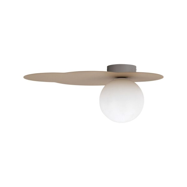 Wandleuchte Glas Metall Sand G9 B:38 cm Wolke blendarm