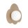 Wandleuchte Glas Metall Sand G9 B:38 cm Wolke blendarm
