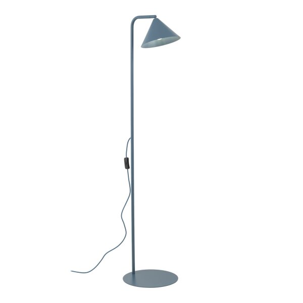 Stehleuchte flexibel Metall Blau E14 H:141 cm dekorativ