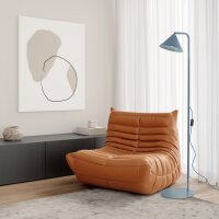 Stehleuchte flexibel Metall Blau E14 H:141 cm dekorativ