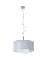H&auml;ngeleuchte VERRONA Stoff Glas &Oslash;35cm Esszimmer