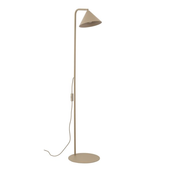 Stehleuchte flexibel Metall Sandfarben E14 H:141 cm