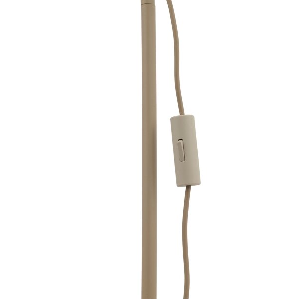 Stehleuchte flexibel Metall Sandfarben E14 H:141 cm
