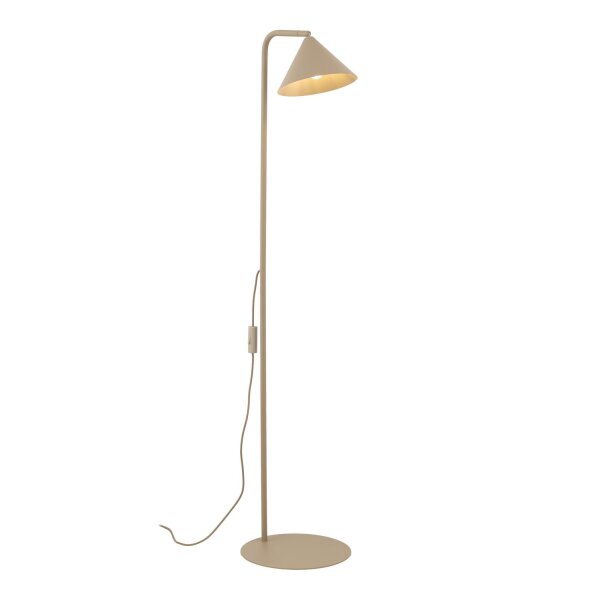 Stehleuchte flexibel Metall Sandfarben E14 H:141 cm