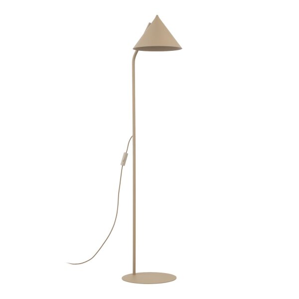 Stehleuchte Metall Sandfarben E27 142 cm dekorativ