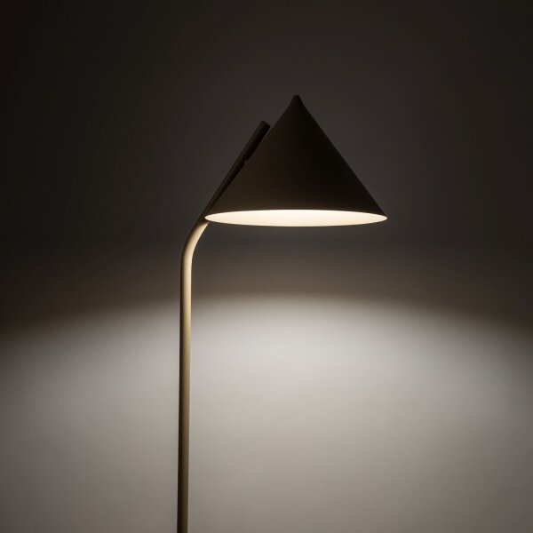 Stehleuchte Metall Sandfarben E27 142 cm dekorativ