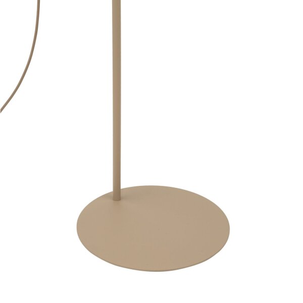 Stehleuchte Metall Sandfarben E27 142 cm dekorativ
