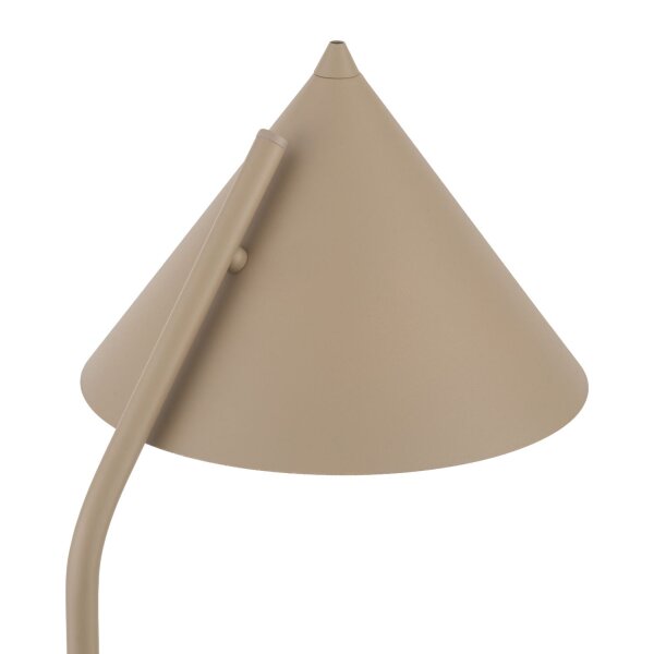 Stehleuchte Metall Sandfarben E27 142 cm dekorativ