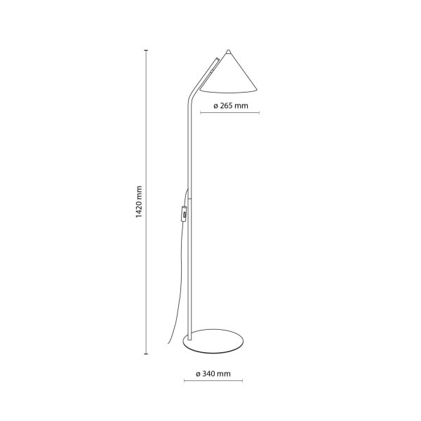 Stehleuchte Metall Sandfarben E27 142 cm dekorativ