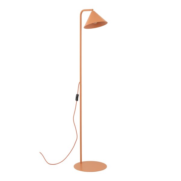 Stehleuchte verstellbar Metall Orange E14 H:141 cm