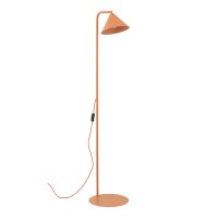 Stehleuchte verstellbar Metall Orange E14 H:141 cm