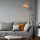Stehleuchte verstellbar Metall Orange E14 H:141 cm