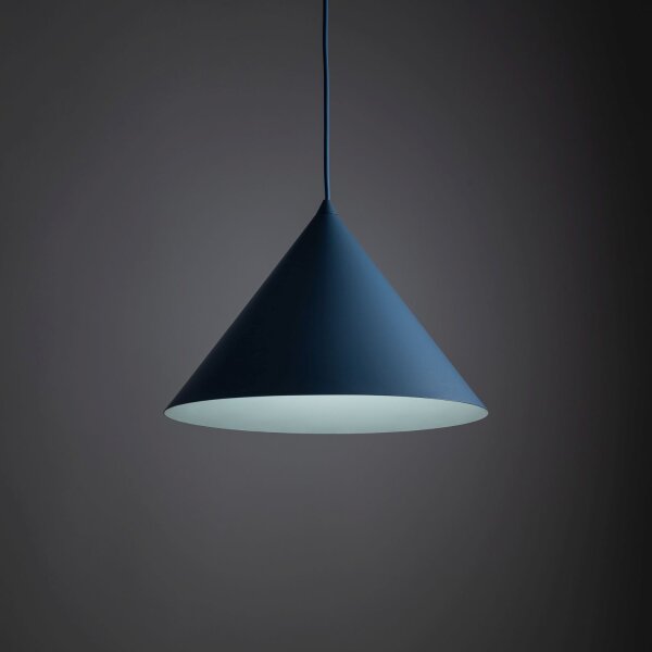 Pendelleuchte Metall Blau E27 Ø33,5 cm rund dekorativ
