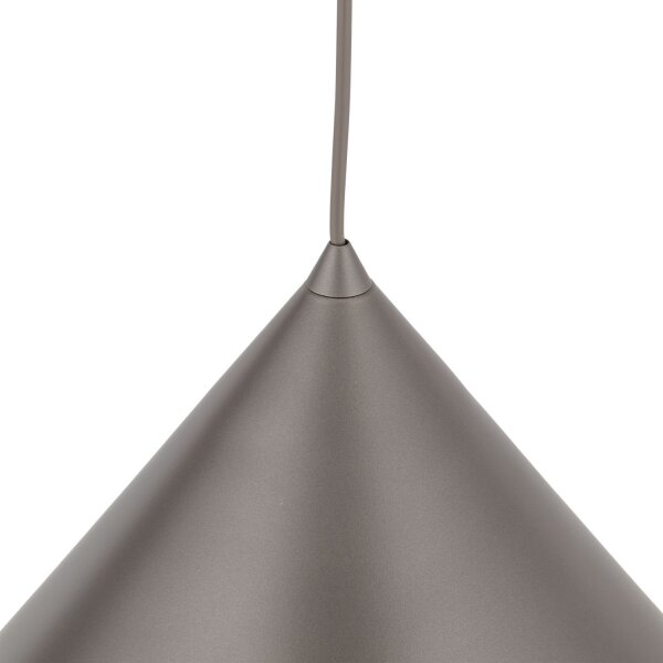 Pendelleuchte Metall Braun E27 rund Ø33,5 cm dekorativ