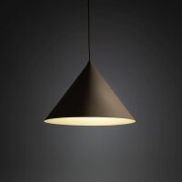 Pendelleuchte Metall Sandfarben Kegel E27 Ø33,5 cm...