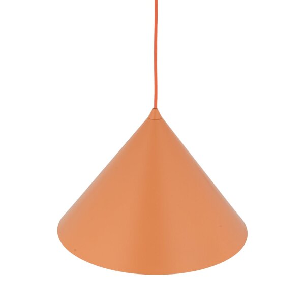 Pendelleuchte Metall Orange E27 Ø33,5 cm rund dekorativ