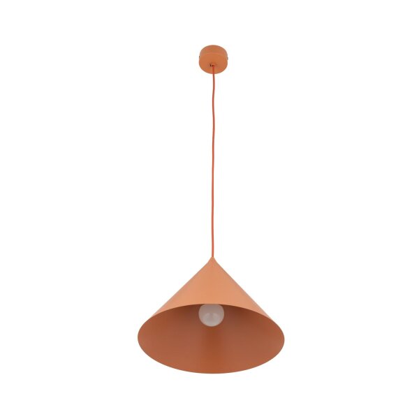 Pendelleuchte Metall Orange E27 Ø33,5 cm rund dekorativ
