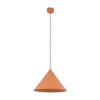 Pendelleuchte Metall Orange E27 Ø33,5 cm rund...