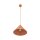 Pendelleuchte Metall Orange E27 Ø33,5 cm rund dekorativ