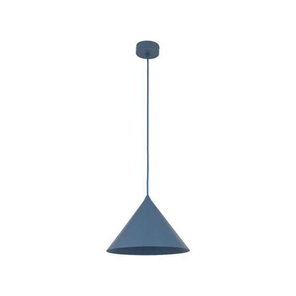 Pendelleuchte Metall Blau E27 rund Ø26 cm dekorativ