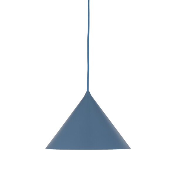 Pendelleuchte Metall Blau E27 rund Ø26 cm dekorativ