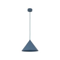 Pendelleuchte Metall Blau E27 rund Ø26 cm dekorativ