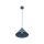 Pendelleuchte Metall Blau E27 rund Ø26 cm dekorativ